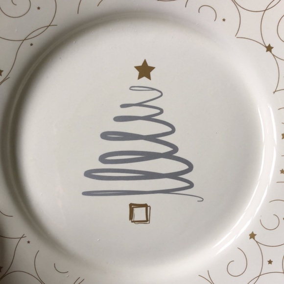 Russ Berrie Snowlit Settings Whimsical Set Dessert Luncheon Christmas Plates - Picture 5 of 13